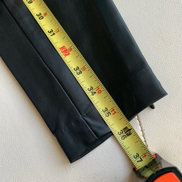 H&M Black Faux Leather Pants Leggings Size 4 - Picture 9 of 13